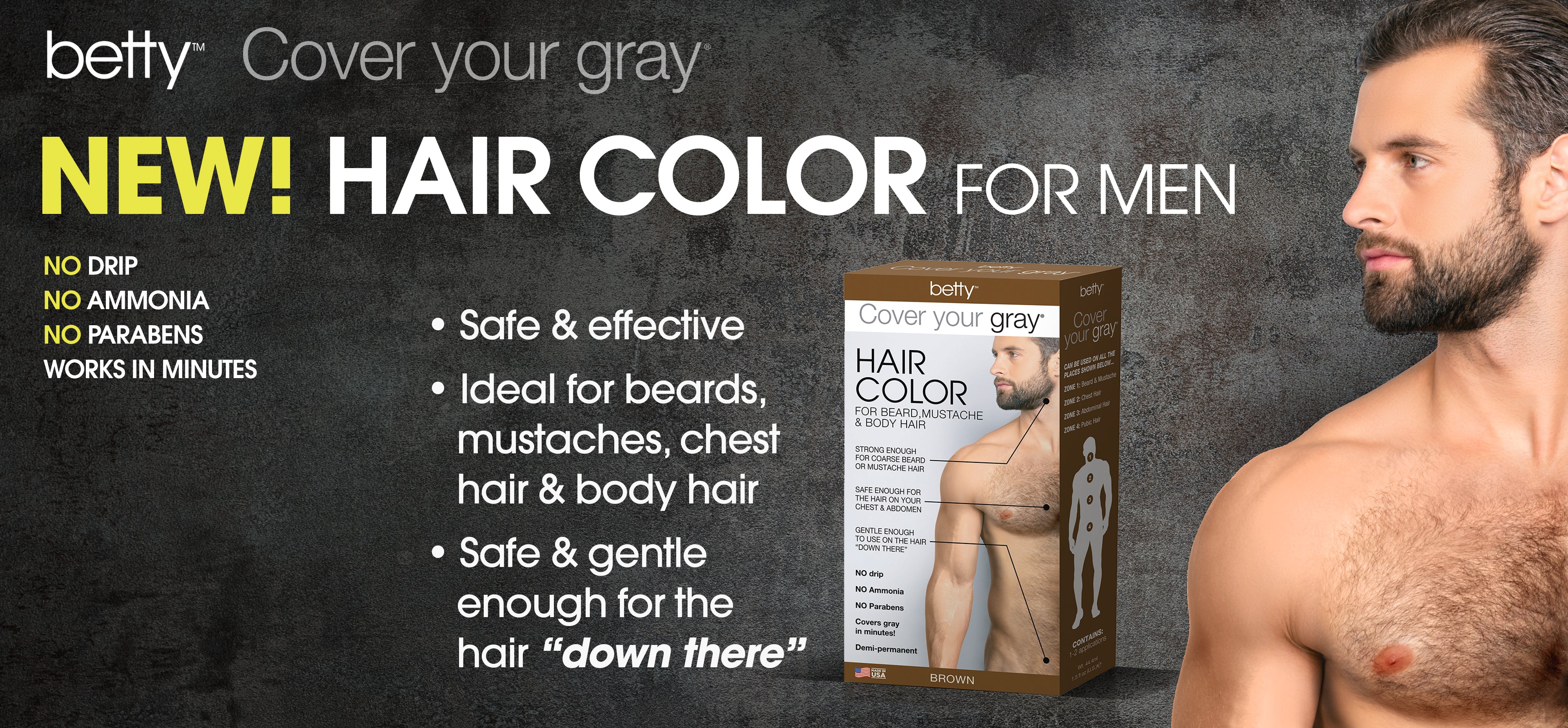 Betty Beauty - Color for the Hair Down There!, image size:4000x1858