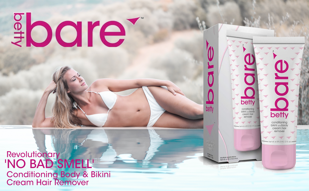BettyBare Conditioning Body and Bikini Cream Hair Remover, 2 oz