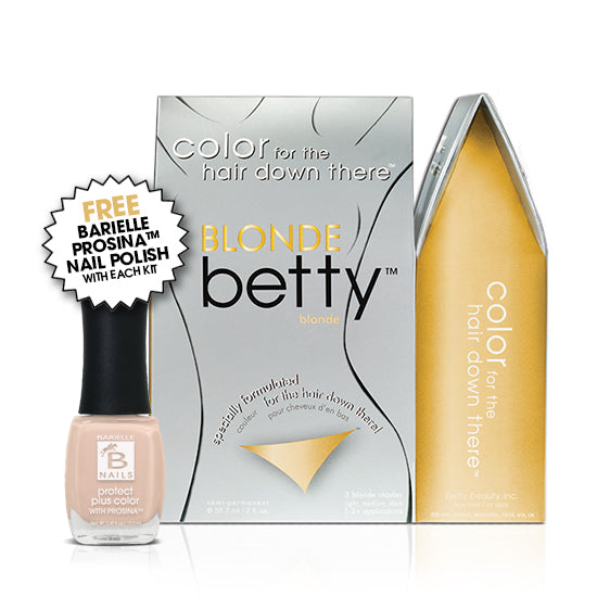 Blonde Betty Intimate Hair Color Kit with Free Prosina Nail Polish